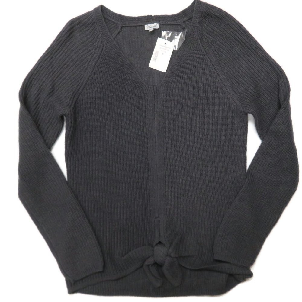 Kismet Sweater‎ Womens Small NWT Ashton Gray V-Neck Pullover